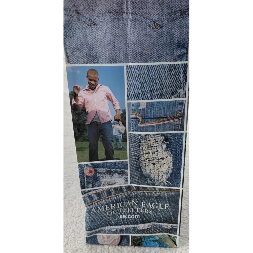 Vintage American Eagle Outfitters Paper Shopping Bag AE Jeans Y2K Era Gift Bags